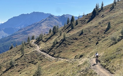 Hier haben die Wegebauer fast zuviel Arbeit geleistet: Flow pur!
