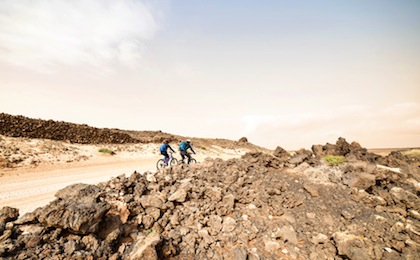 Sandige Pisten an der einsamen Westküste Fuerteventuras.