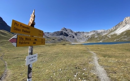 Bilderbuchlandschaft auf dem Weg ins verträumte Val Müstair.